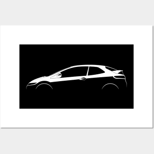 Honda Civic Type-R (FN) Silhouette Posters and Art